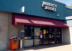 Liberty Books storefront 1990